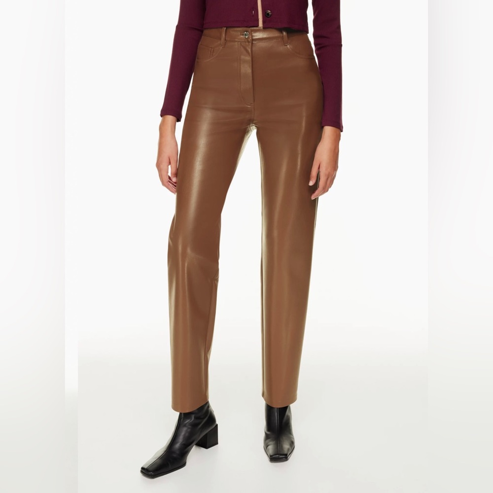 Aritzia Wilfred vegan leather pants